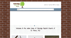 Desktop Screenshot of oakridgebaptist.org