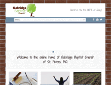 Tablet Screenshot of oakridgebaptist.org